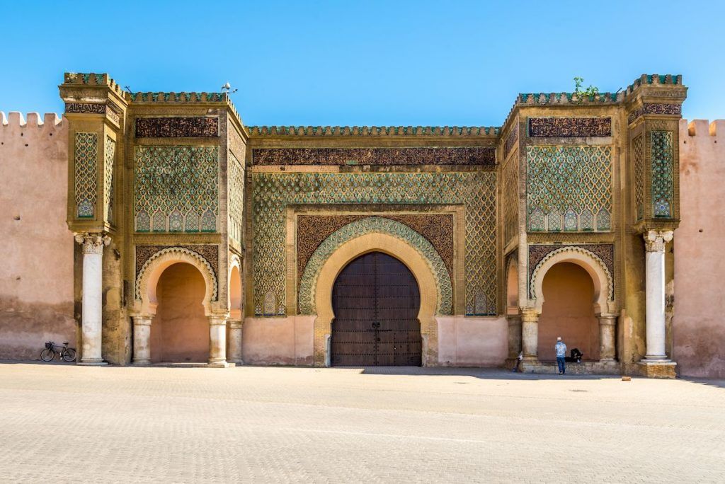 Bab el Mansour access door during daytime