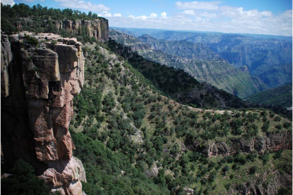barranca del cobre landscape seen from above