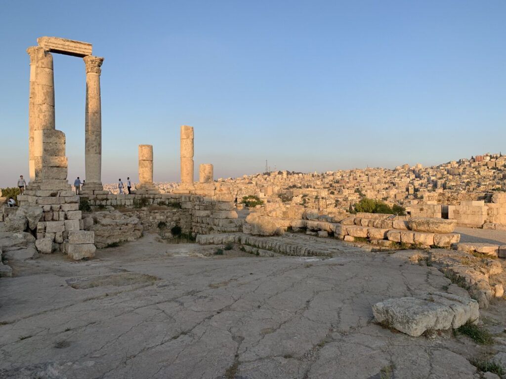 View of the Temple of Hercules and Amman from the Citadel