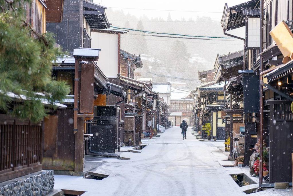 Traditional houses in one of the streets of Takayama