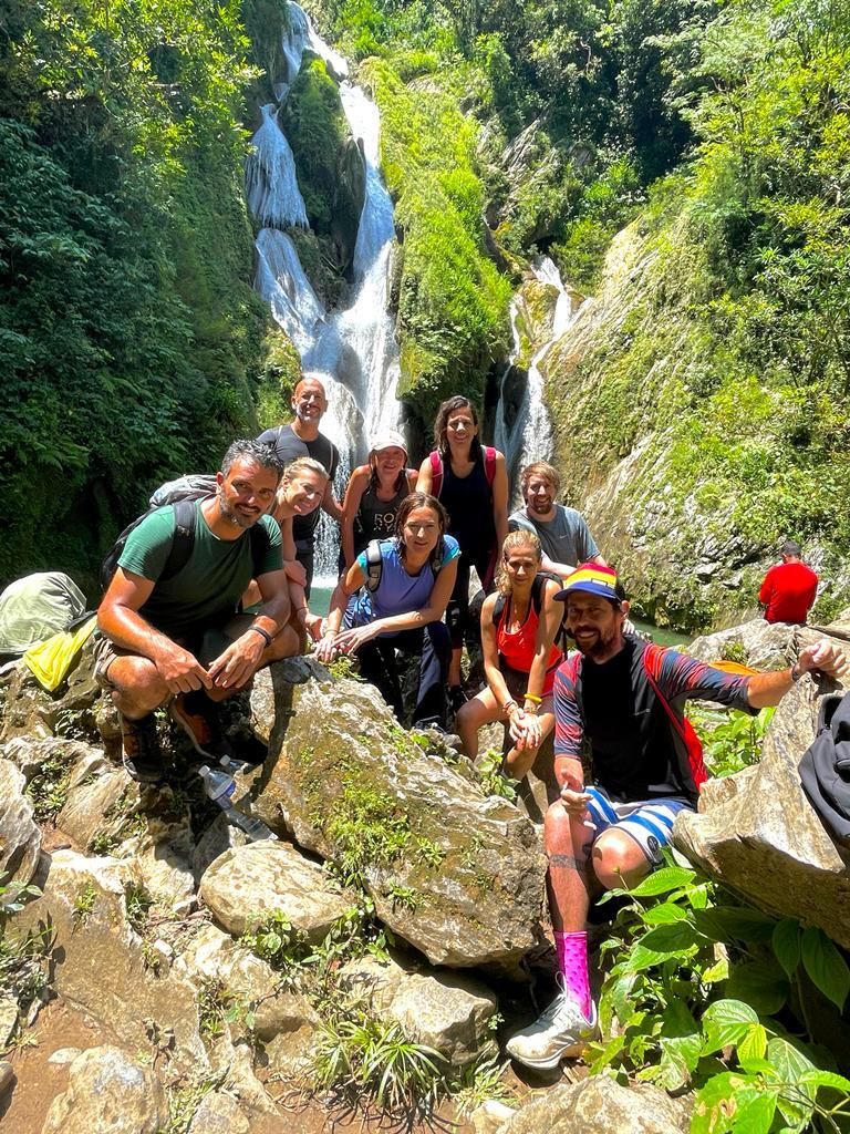 A group of people enjoying a day in nature.