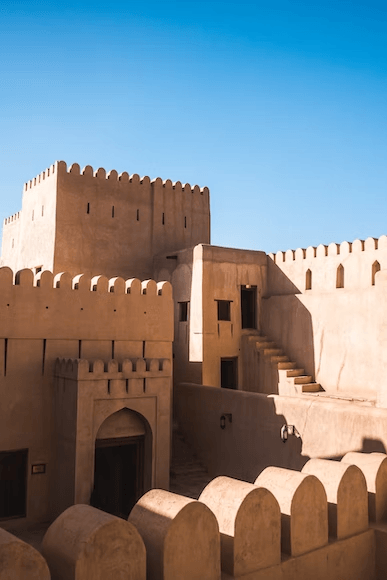 Typical old buildings in Nizwa