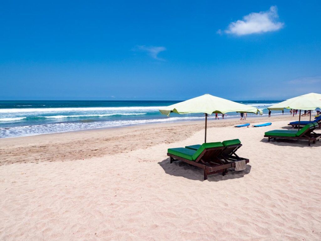 Kuta beach in Bali