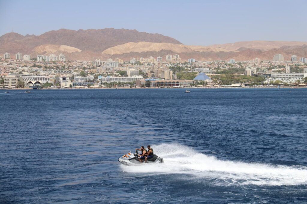 View of Eilat from the sea