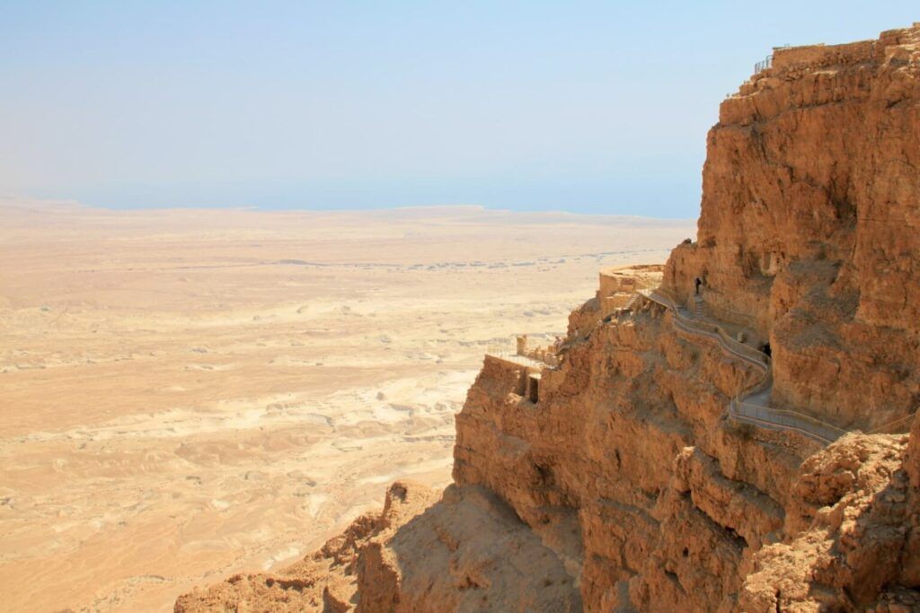 View from Masada, an increadible landscape to see in Israel