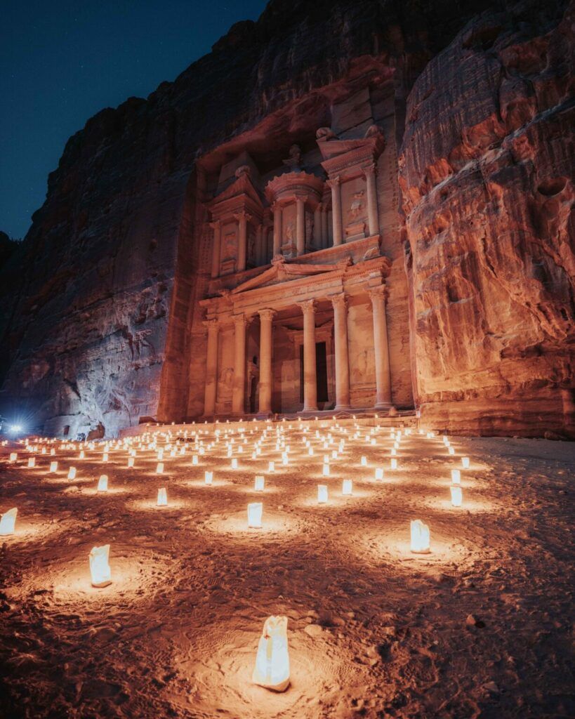 Petra by night