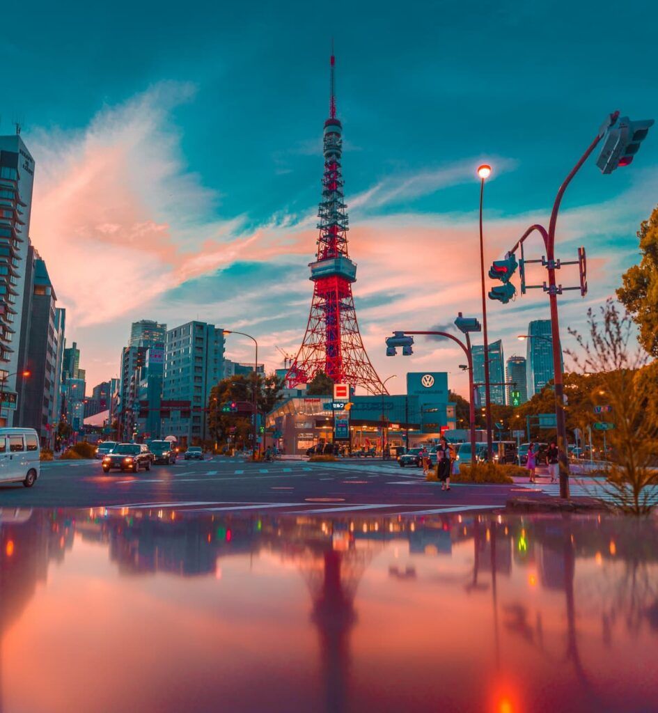 Tokyo Tower at sunset