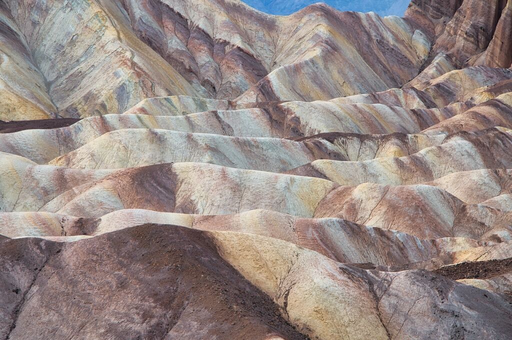 Brown rocky mountain during the day at Death Valley National Park.