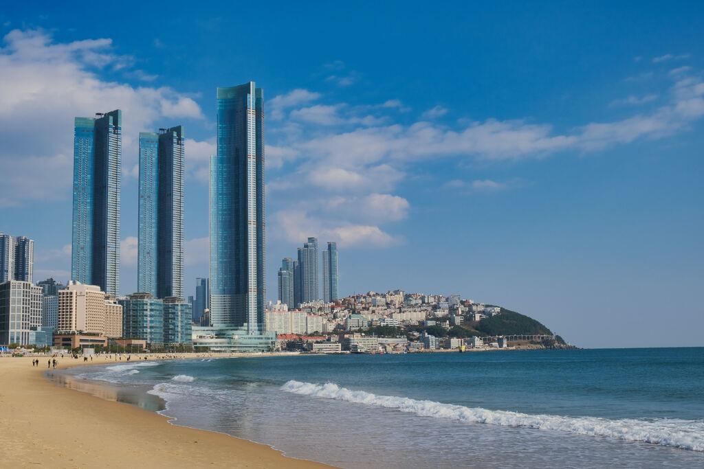 Haeundae Beach in Busan.