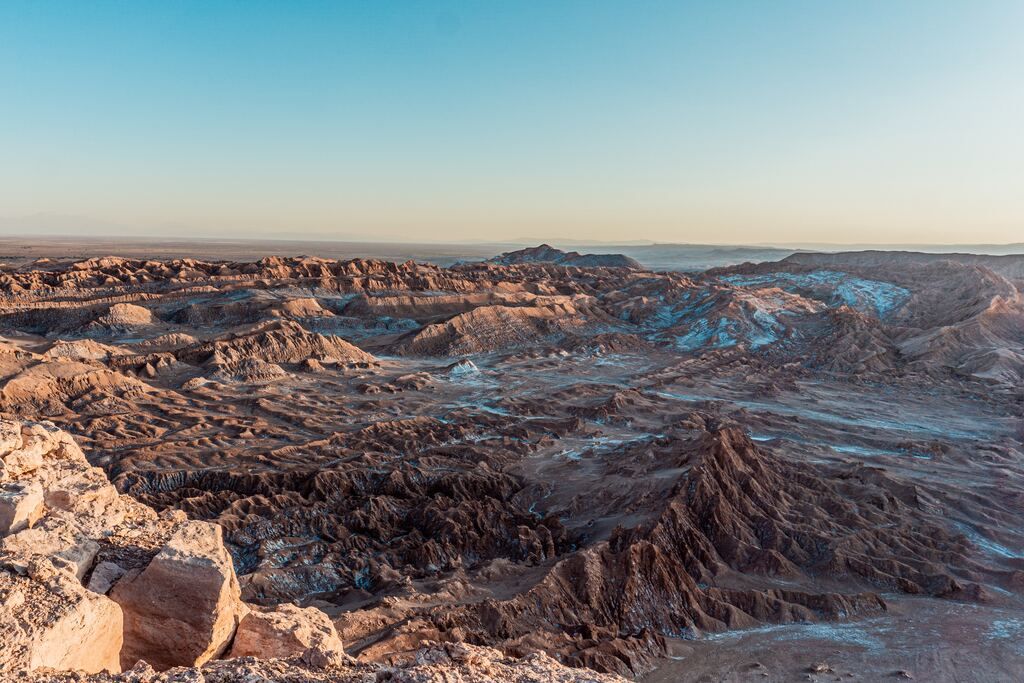 A view of a mountain range from a high vantage point
