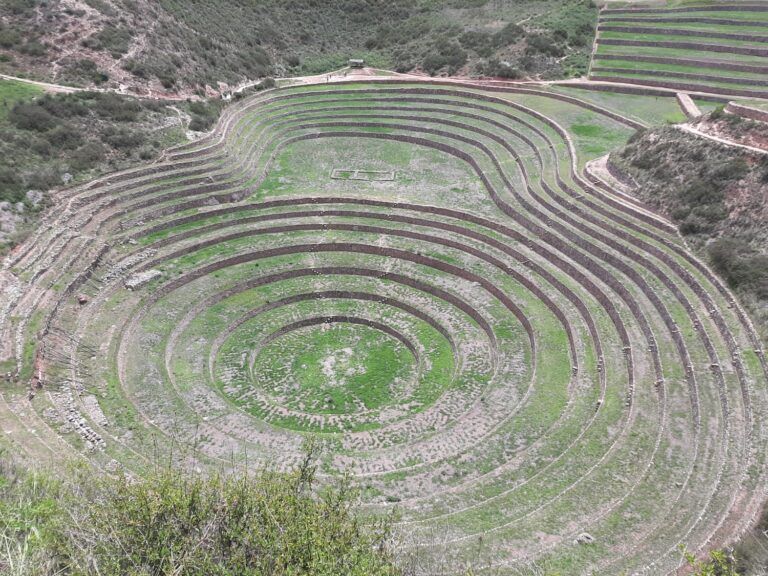 Moray Inca terraces from above.