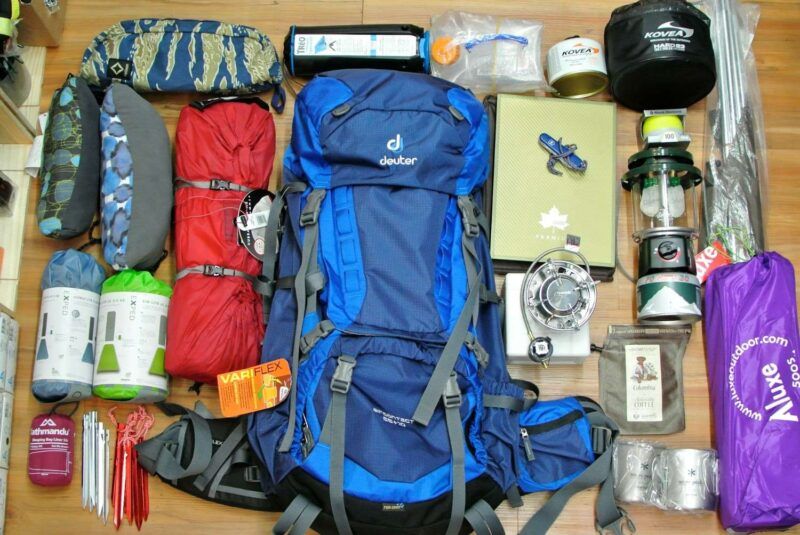 What items to pack for camping.